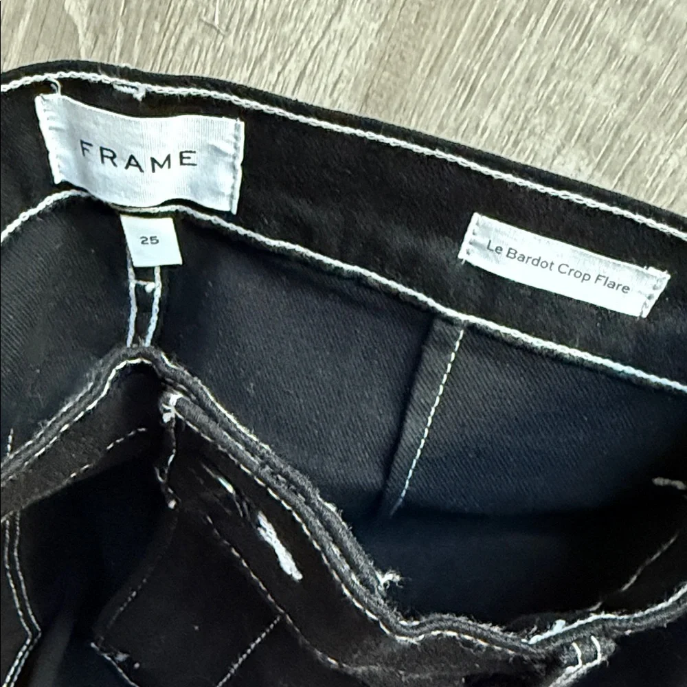 Frame Le Bardot crop flare jeans 25 - Picture 11 of 14